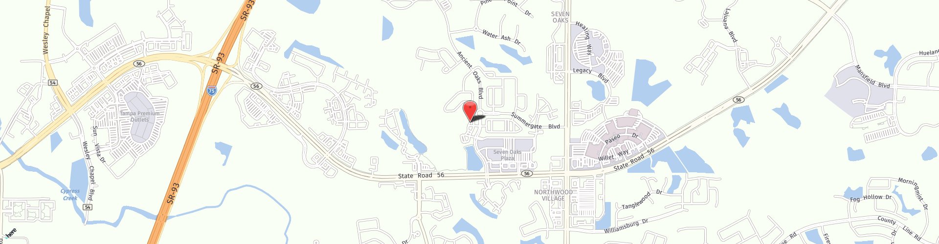 Location Map: 2255 Ashley Oaks Cir Wesley Chapel, FL 33544