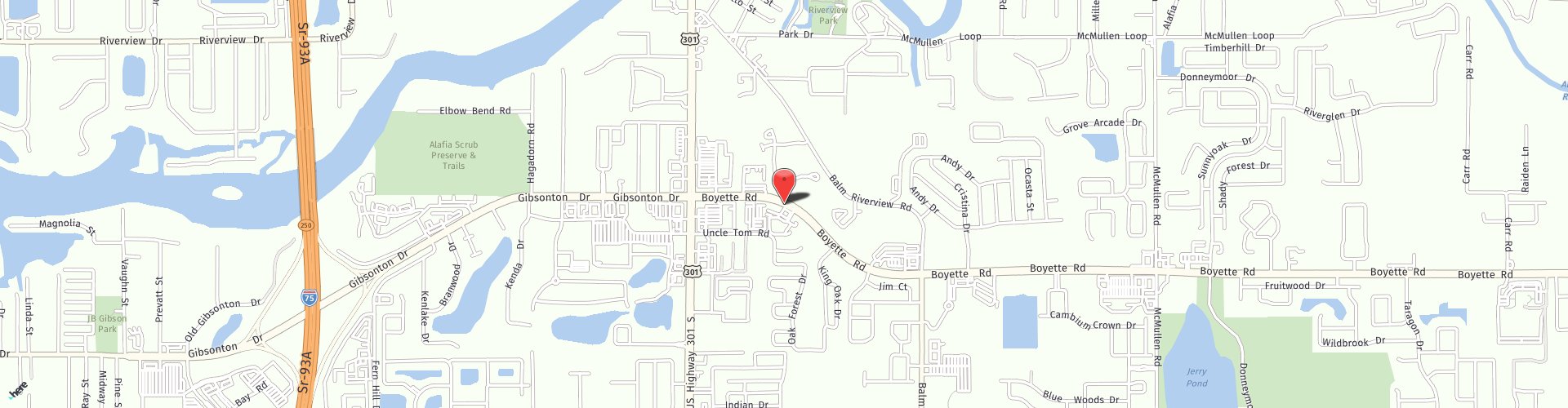 Location Map: 10865 Boyette Rd Riverview, FL 33569