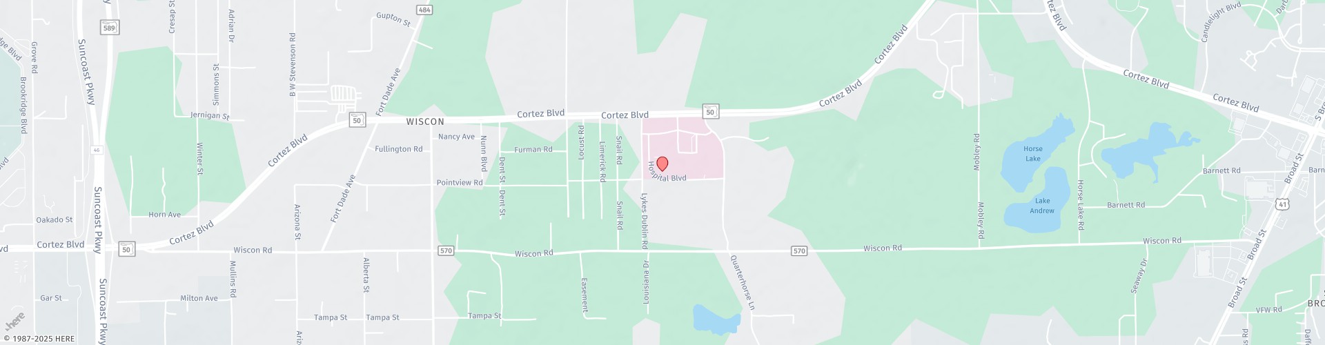 Location Map: 17222 Hospital Blvd. Brooksville, FL 34601