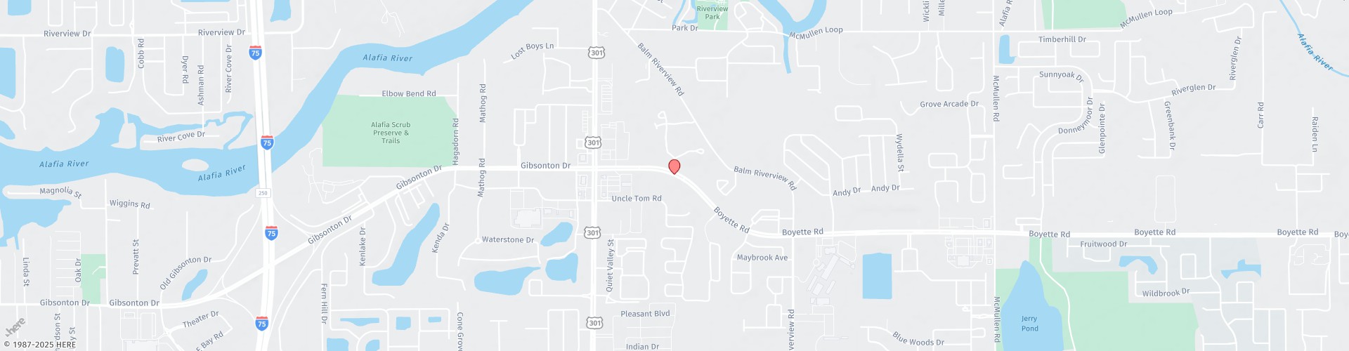 Location Map: 10865 Boyette Rd Riverview, FL 33569