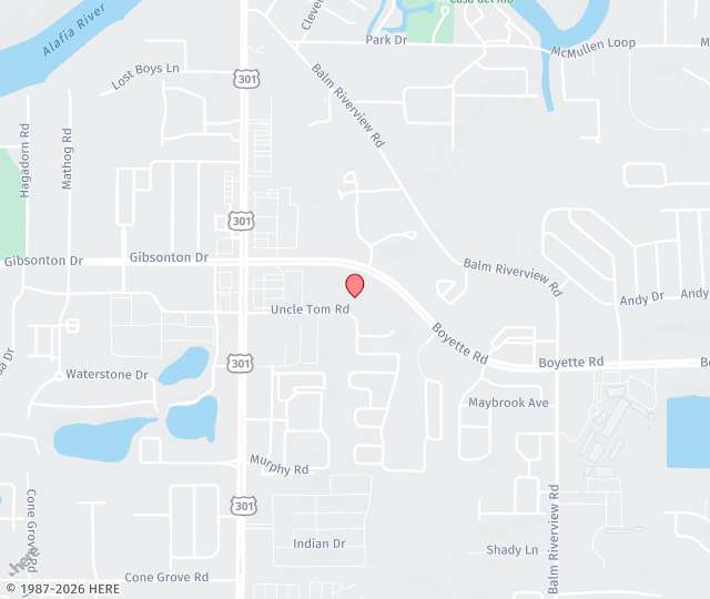 Location Map: 10865 Boyette Road Riverview, FL 33569